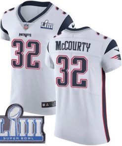 Nike Patriots #32 Devin McCourty White Super Bowl LIII Bound Stitched NFL Vapor Untouchable Elite Jersey