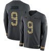 Nike Patriots #9 Matt Judon Anthracite Salute To Service Stitched NFL Limited Therma Long Sleeve Jersey