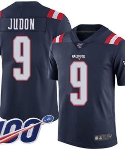 Nike Patriots #9 Matt Judon Navy Blue Stitched NFL Limited Rush 100th Season Jersey