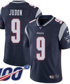 Nike Patriots #9 Matt Judon Navy Blue Team Color Stitched NFL 100th Season Vapor Limited Jersey