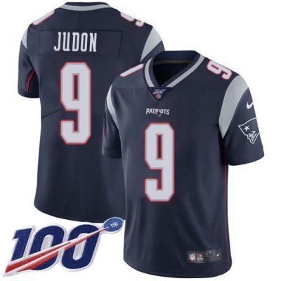Nike Patriots #9 Matt Judon Navy Blue Team Color Stitched NFL 100th Season Vapor Limited Jersey