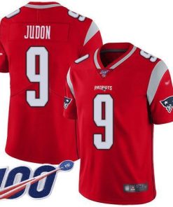 Nike Patriots #9 Matt Judon Red Stitched NFL Limited Inverted Legend 100th Season Jersey