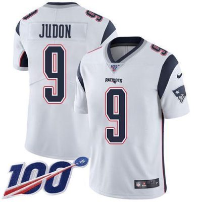 Nike Patriots #9 Matt Judon White Stitched NFL 100th Season Vapor Limited Jersey