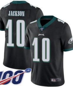 Nike Philadelphia Eagles #10 DeSean Jackson Black Alternate Stitched NFL 100th Season Vapor Limited Jersey