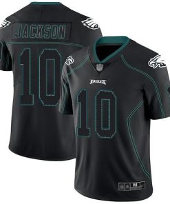 Nike Philadelphia Eagles #10 DeSean Jackson Lights Out Black Stitched NFL Limited Rush Jersey
