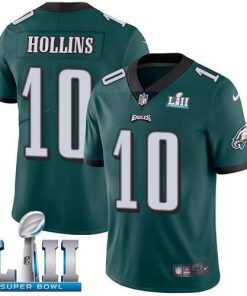 Nike Philadelphia Eagles #10 Mack Hollins Midnight Green Team Color Super Bowl LII Stitched NFL Vapor Untouchable Limited Jersey
