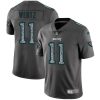 Nike Philadelphia Eagles #11 Carson Wentz Gray Static Stitched NFL Vapor Untouchable Limited Jersey