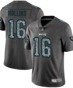 Nike Philadelphia Eagles #16 Mack Hollins Gray Static Stitched NFL Vapor Untouchable Limited Jersey