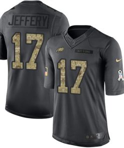 Nike Philadelphia Eagles #17 Alshon Jeffery Black Stitched NFL Limited 2016 Salute To Service Jersey