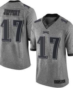 Nike Philadelphia Eagles #17 Alshon Jeffery Gray Stitched NFL Limited Gridiron Gray Jersey