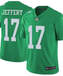 Nike Philadelphia Eagles #17 Alshon Jeffery Green Stitched NFL Limited Rush Jersey