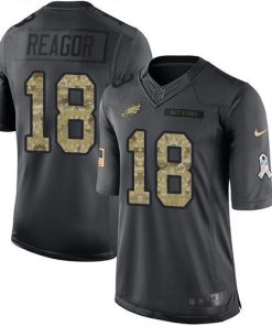 Nike Philadelphia Eagles #18 Jalen Reagor Black Stitched NFL Limited 2016 Salute to Service Jersey