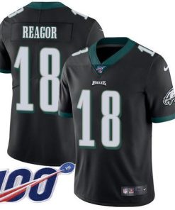 Nike Philadelphia Eagles #18 Jalen Reagor Black Alternate Stitched NFL 100th Season Vapor Untouchable Limited Jersey