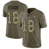 Nike Philadelphia Eagles #18 Jalen Reagor Olive/Camo Stitched NFL Limited 2017 Salute To Service Jersey