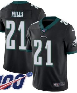 Nike Philadelphia Eagles #21 Jalen Mills Black Alternate Stitched NFL 100th Season Vapor Untouchable Limited Jersey
