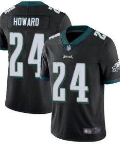 Nike Philadelphia Eagles #24 Jordan Howard Black Alternate Stitched NFL Vapor Untouchable Limited Jersey