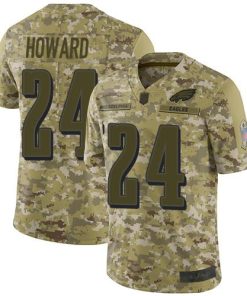 Nike Philadelphia Eagles #24 Jordan Howard Camo Stitched NFL Limited 2018 Salute To Service Jersey
