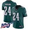 Nike Philadelphia Eagles #24 Jordan Howard Midnight Green Team Color Stitched NFL 100th Season Vapor Limited Jersey