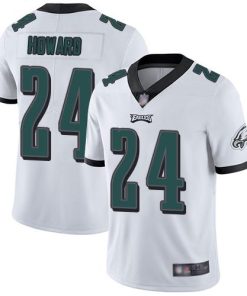 Nike Philadelphia Eagles #24 Jordan Howard White Stitched NFL Vapor Untouchable Limited Jersey