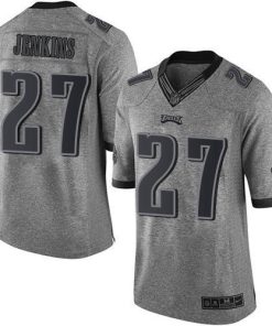 Nike Philadelphia Eagles #27 Malcolm Jenkins Gray Stitched NFL Limited Gridiron Gray Jersey