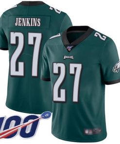 Nike Philadelphia Eagles #27 Malcolm Jenkins Midnight Green Team Color Stitched NFL 100th Season Vapor Limited Jersey