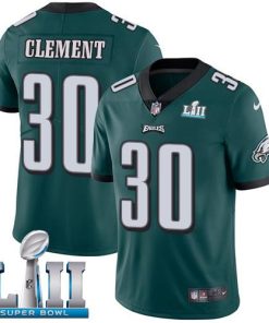 Nike Philadelphia Eagles #30 Corey Clement Midnight Green Team Color Super Bowl LII Stitched NFL Vapor Untouchable Limited Jersey
