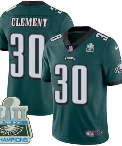 Nike Philadelphia Eagles #30 Corey Clement Midnight Green Team Color Super Bowl LII Champions Youth Stitched NFL Vapor Untouchable Limited Jersey Youth