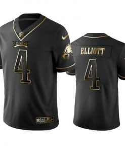 Nike Philadelphia Eagles #4 Jake Elliott Black Golden Limited Edition Stitched NFL Jersey
