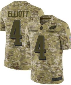 Nike Philadelphia Eagles #4 Jake Elliott Camo Stitched NFL Limited 2018 Salute To Service Jersey