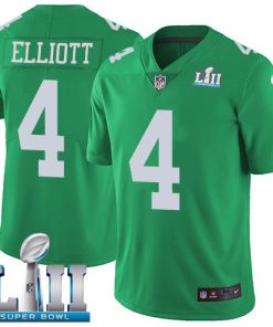 Nike Philadelphia Eagles #4 Jake Elliott Green Super Bowl LII Stitched NFL Limited Rush Jersey
