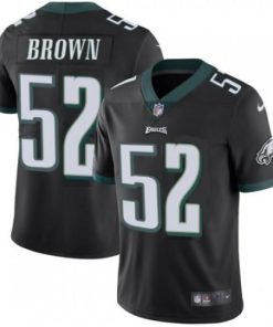 Nike Philadelphia Eagles #52 Asantay Brown Black Alternate Stitched NFL Vapor Untouchable Limited Jersey