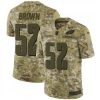 Nike Philadelphia Eagles #52 Asantay Brown Camo Stitched NFL Limited 2018 Salute To Service Jersey