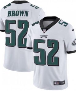 Nike Philadelphia Eagles #52 Asantay Brown White Stitched NFL Vapor Untouchable Limited Jersey