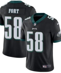 Nike Philadelphia Eagles #58 LJ Fort Black Alternate Stitched NFL Vapor Untouchable Limited Jersey