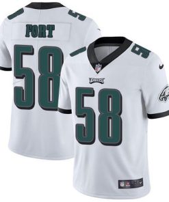 Nike Philadelphia Eagles #58 LJ Fort White Stitched NFL Vapor Untouchable Limited Jersey