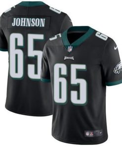 Nike Philadelphia Eagles #65 Lane Johnson Black Alternate Stitched NFL Vapor Untouchable Limited Jersey