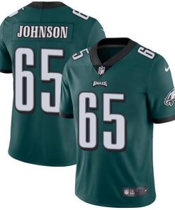 Nike Philadelphia Eagles #65 Lane Johnson Midnight Green Team Color Stitched NFL Vapor Untouchable Limited Jersey