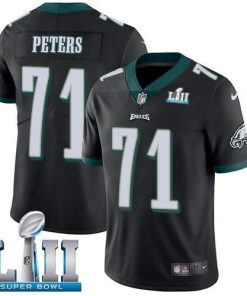 Nike Philadelphia Eagles #71 Jason Peters Black Alternate Super Bowl LII Stitched NFL Vapor Untouchable Limited Jersey