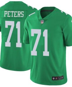 Nike Philadelphia Eagles #71 Jason Peters Green Stitched NFL Limited Rush Jersey