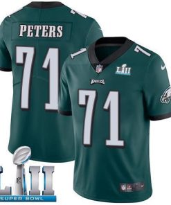 Nike Philadelphia Eagles #71 Jason Peters Midnight Green Team Color Super Bowl LII Stitched NFL Vapor Untouchable Limited Jersey