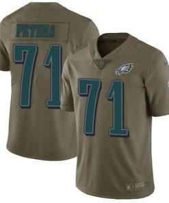Nike Philadelphia Eagles #71 Jason Peters Olive Stitched NFL Limited 2017 Salute To Service Jersey