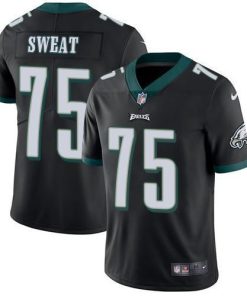 Nike Philadelphia Eagles #75 Josh Sweat Black Alternate Stitched NFL Vapor Untouchable Limited Jersey
