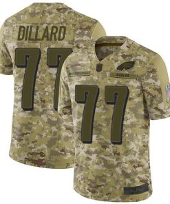 Nike Philadelphia Eagles #77 Andre Dillard Camo Stitched NFL Limited 2018 Salute To Service Jersey