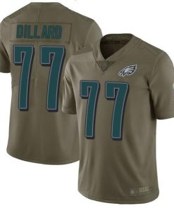Nike Philadelphia Eagles #77 Andre Dillard Olive Stitched NFL Limited 2017 Salute To Service Jersey