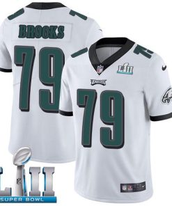 Nike Philadelphia Eagles #79 Brandon Brooks White Super Bowl LII Stitched NFL Vapor Untouchable Limited Jersey
