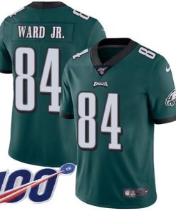 Nike Philadelphia Eagles #84 Greg Ward Jr. Green Team Color Stitched NFL 100th Season Vapor Untouchable Limited Jersey