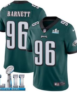 Nike Philadelphia Eagles #96 Derek Barnett Midnight Green Team Color Super Bowl LII Stitched NFL Vapor Untouchable Limited Jersey