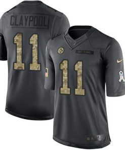 Nike Pittsburgh Steelers #11 Chase Claypool Black Stitched NFL Limited 2016 Salute to Service Jersey