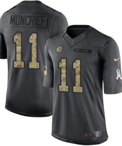Nike Pittsburgh Steelers #11 Donte Moncrief Black Stitched NFL Limited 2016 Salute to Service Jersey