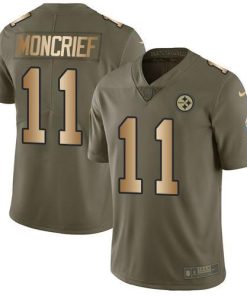 Nike Pittsburgh Steelers #11 Donte Moncrief Olive/Gold Stitched NFL Limited 2017 Salute To Service Jersey